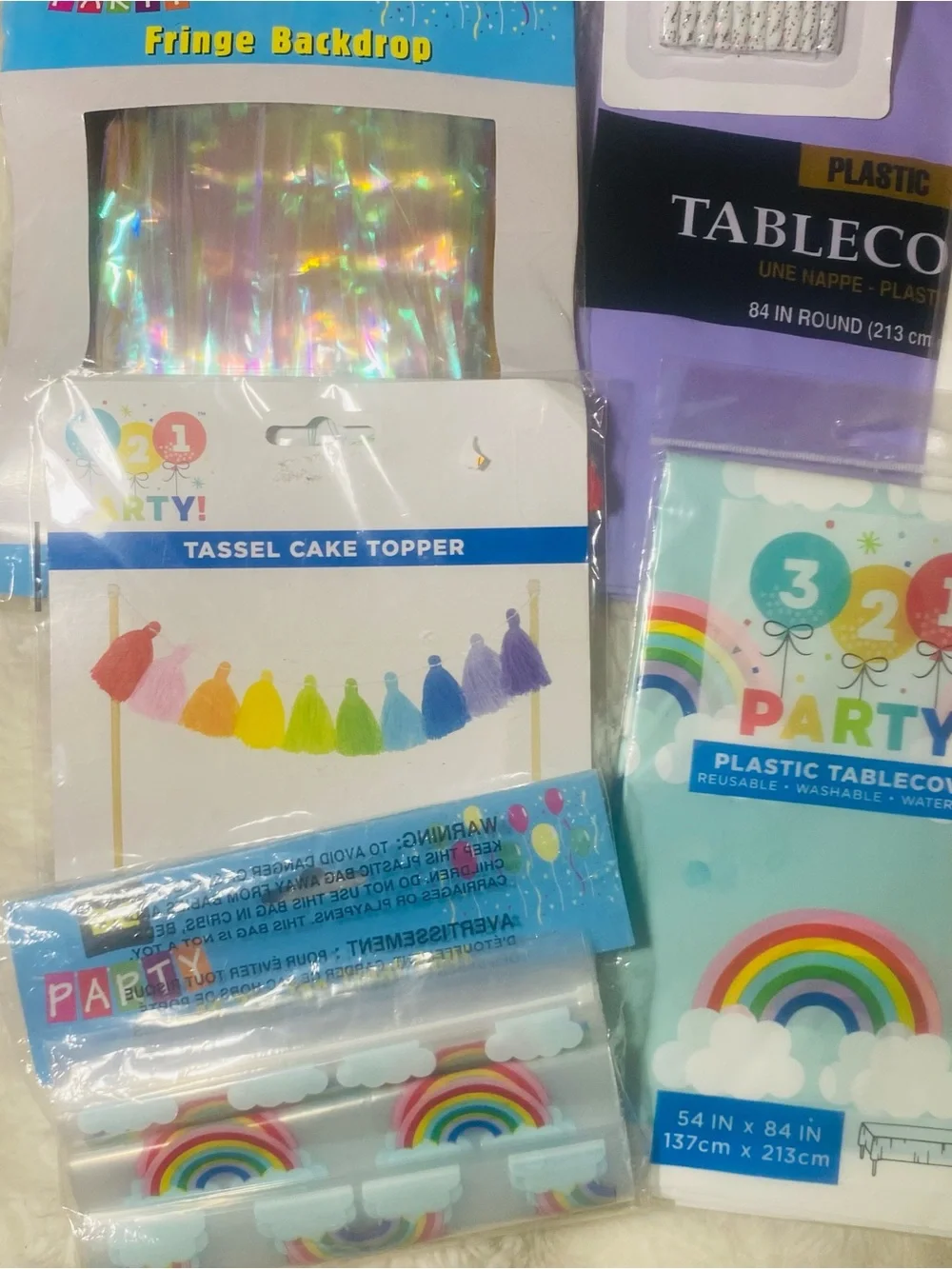 321 Party coordinated rainbow